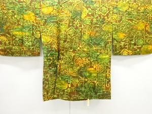 花鳥更紗模様道中着